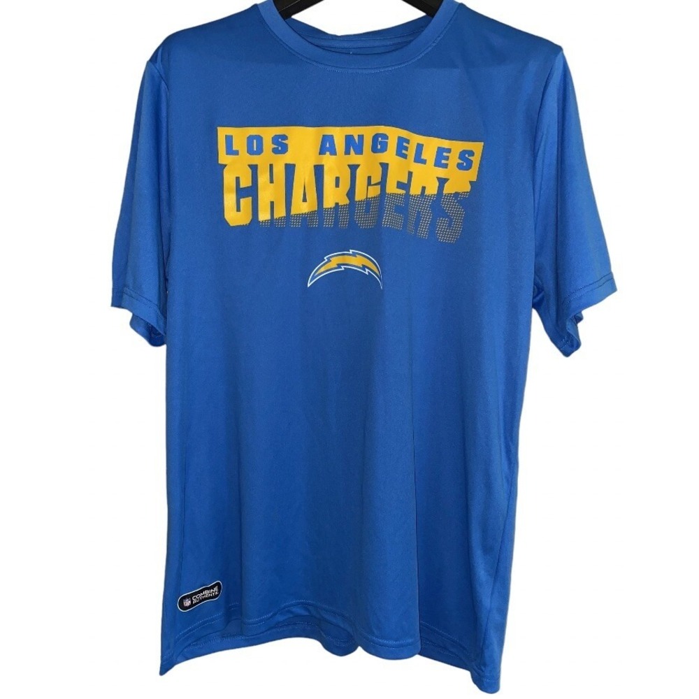 Los‎ Angeles Chargers Dri-Fit Shirt Men's Large Blue NFL Team Apparel Tee NWT